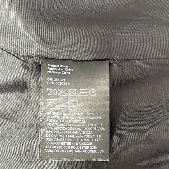 Black,Gray and White Tailored Blazer with Notched Lapels Open Front Lined - Picture 6 of 12